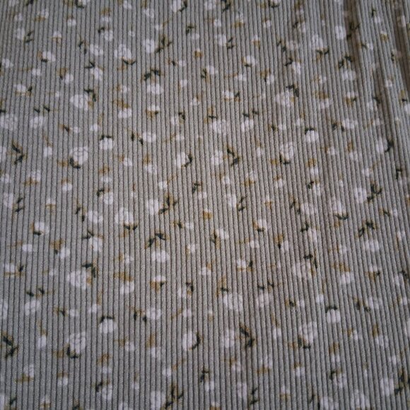 Art Class Girl's Size S (6/6X) Green Floral Ribbed Faux Wrap Short Sleeve Top - Picture 6 of 7